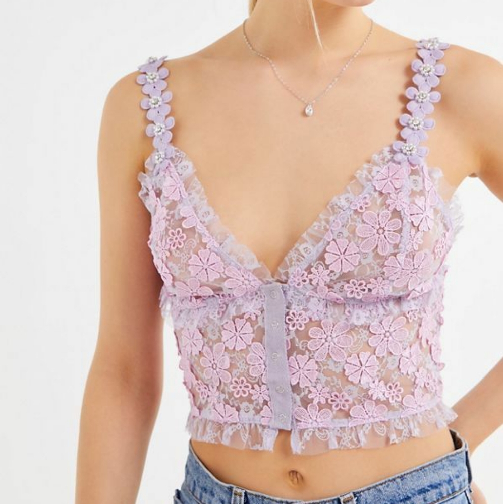 Sold For love & lemons rosette cami